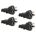 Miniatyrbilde 2 av 8: AU-kontakt til IEC320 C5 strømadapter 3-polet AU-kontakt til C5-omformer for bærbar PC-strømadapter skriver AU-kontakt 100‑250V