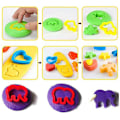 Miniatyrbillede 2 af 7: 20 stk. Playdough-værktøj i tilfældig farve - Legesæt til børn med forskellige formede Playdough-forme og -ruller