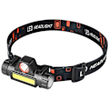 Miniatyrbild 1 av 8: Mini LED-strålkastare USB-laddningsbar justerbar vinkel vattentät lätt COB-huvudlampa för bergsklättring nattfiske arbete utomhusbruk