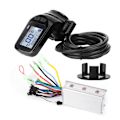 Miniatyrbillede 1 af 8: 24V 350W børsteløs motorcontroller LCD-skærm Tommelfingergas til el-cykelscooter