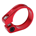 Miniatyrbillede 1 af 8: Cykelsæde Pindeklemme 31.8mm Aluminiumlegering CNC Skæring Ergonomisk Hul Design Cykelsæde Pindeklemme Rød