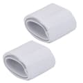 Fotbollsbenskydd Fast Bandage Tejp Fäste Benskydd Justerbar Elastisk Sportrem (Vit)