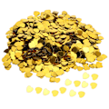 Miniatyrbillede 3 af 8: 3000 stk. hjerteformet konfetti til Valentinsdag, bryllup, pailletter, drys dekoration, festartikler (guld)