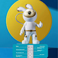 Miniatyrbillede 4 af 5: Space Rabbit Galaxy Projektor Natlampe Gave Stjerneklart Stjerne USB Led Soveværelse Natlampe Dekoration Re