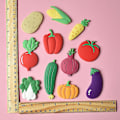 Miniatyrbild 2 av 5: Fruktmönstrade kylskåpsmagneter - Set med 15 | Söta 3D tecknade kylskåpsmagneter för barn