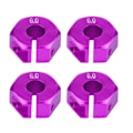 Miniatyrbild 2 av 8: 12mm Universal Wheel Hex Hub Adapter för HSP Sakura 1/10 Scale RC Bil (6mm, Lila)