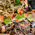 Miniatyrbillede 5 af 5: Ristepinde til Marshmallows, Udtrækkelige grillspyd til S'mores, Pølser, Marshmallows og sjove lege (Pakke med 8)