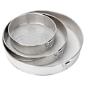 Miniatyrbilde 3 av 8: 3 stk melsiktsett 304 rustfritt stål rund melpulverfiltersikt bakeutstyr