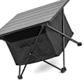 Miniatyrbillede 3 af 5: Udendørs Camping Bærbar Sammenklappelig Bord Aluminiumlegering Camping BBQ Gadeboder Sidebord Sort S med Opbevaringspose