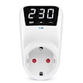 Miniatyrbillede 1 af 5: LED Display Spændingsbeskytter Stik med Reset Funktion EU Stik
