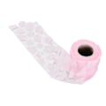 Miniatyrbild 5 av 8: Blommor Tulle Rullar 8cm 10yd Utsökt Ljus Vacker DIY Flexibel Bred Applikation Tulle Rulle Spole TygRosa
