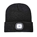 Miniatyrbilde 2 av 2: Unisex LED-lue med lys, vinterstrikket opplyst hodelyktlue Hodelyktlue Gave til menn og kvinner