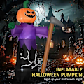 Miniatyrbilde 2 av 4: 1,5 meter Halloween Oppblåsbar Død Tre Spøkelse Gresskar Ugle Grim Reaper For Halloween Hage Utendørs Dekor -CHNSZ AU Plugg