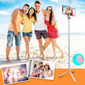 Miniatyrbillede 3 af 5: Bluetooth Selfie Stick Tripod med Trådløs Fjernbetjening, Egnet til Selfie Videooptagelse Live Kompati