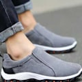Miniatyrbilde 3 av 4: Pustemateriale Slip-On Sportsko for Menn - Stor Størrelse, Perfekt for Høstaktiviteter Utendørs45 Svart
