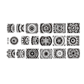 Miniatyrbillede 1 af 3: Rustfrit stål rektangel neglekunst stempling plade DIY Manicure Print billedskabelon z30#