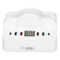 Miniatyrbilde 3 av 8: Trådløs ladestasjon USB ladestasjon Dock QC3.0 PD hurtiglading med display for flere enheter UK-plugg 100‑240V