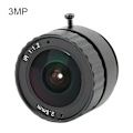 Miniatyrbild 1 av 8: CCTV fast objektiv 2,5 mm 3MP-fäste CS High Definition för kamera