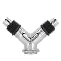 Miniatyrbillede 1 af 8: Dobbeltformål Y-rørforbindelse Gulvafløb T-stykke Adapter Afløbsforseglingsværktøj til vaskemaskine (Y-rørforbindelse)