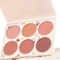 Miniatyrbillede 7 af 8: 6-farvet Blush Palette Dame Makeup Contour Highlight Matt Ansigts Blush Pudder Pigmenteret Kosmetik Gave 6 Farve Blush Palette
