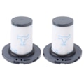 Miniatyrbilde 1 av 8: 2 stk. robotstøvsugerfiltre, avtakbare robotstøvsugerfiltre for Rowenta ZR009007 RH9890WO RH9879WO X FORCE FLEX