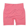 Miniatyrbild 1 av 8: Hög midja Höftlyft Yoga Shorts Dam Mjuk Andas Magkontroll Atletisk Löpning Workout Shorts Rosa L