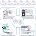 Miniatyrbilde 4 av 5: Symaskinspoler, Plast Symaskinspoler Universal Klare Spoler med Spolehus Symaskintilbehør (25 STK, Transparent)