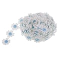 Miniatyrbillede 4 af 5: 2 x 3 Yards 25mm Daisy Broderi Blondekant Applikationsbånd Syning lyseblå