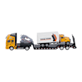 Miniatyrbillede 2 af 8: 1:50 Affaldsbil Legetøj Sikker Faldbestandig Legering Metal Model Bil Legetøj til Drenge og Piger Transporter
