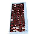 Miniatyrbild 6 av 8: 61-tangenters mekaniskt tangentbord DIY-kit RGB-bakgrundsbelysning Switch Hot Swap Custom mekaniskt spelande tangentbordskit Blå