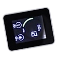 Miniatyrbilde 3 av 8: 5 i 1 karbondioksiddetektor ABS elektroniske komponenter 1500mah temperaturfuktighetsmåler for hjemmekontor hvit