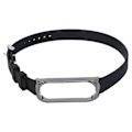 Miniatyrbilde 1 av 8: Rem for Xiaomi Mi Band 6/5 NFC med metallspenne i silikon, svart
