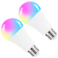 Pikkukuva 4 / 8: 2 kpl E27 LED-lamppua 10 W:n värikäs RGB-lamppu kaukosäätimellä kodin sisustukseen 85-265 V