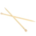 Miniatyrbillede 2 af 8: 2 stk. træstrikkepinde 35 cm/13,8 tommer stor størrelse enkeltpunkt væveværktøj til DIY-tørklæde sweater12mm