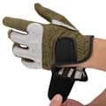 Miniatyrbillede 7 af 8: Venstrehånds golfhandsker i mikrofiber, svedabsorberende, bløde, åndbare golfhandsker, armygrøn 25#