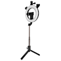 Miniatyrbild 3 av 8: P40D‑5 Mobiltelefon Bluetooth Selfie Stick 6in LED Fyllningsljus Stativ Live Sändningsstativ