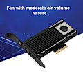 Miniatyrbild 8 av 8: M.2 för NVME SSD Solid State Drive Transfer PCIE-3.0 x 4 Expansionskort med fläkt för värmeavledning