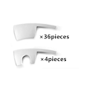 Miniatyrbillede 3 af 5: 40 stk. til Model Y 20-23 Navkapsel Fælgplaster 20 Tommer Hjul, Hvid