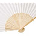 Miniatyrbilde 4 av 4: Hvite papir- og bambusvifter - Bryllup, fest, utendørsarrangement (7 tommer, oransje, 20-pakning)