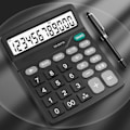 Miniatyrbillede 4 af 5: Desktop Lommeregner Standard 12-cifret Solar og Batteri Dual Power Studenter Lommeregner til Office School Home Business Sort
