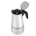 Miniatyrbillede 6 af 8: 200 ml bærbar kaffemaskine Moka-kande i rustfrit stål til hjemmekøkken