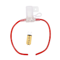 Miniatyrbillede 1 af 8: 12AWG sikringsholder transparent vandtæt med manuel reset afbryder til bil yacht RV lastbil 32V