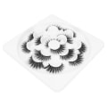 Miniatyrbilde 3 av 8: 7 par gjenbrukbare lange tykke krøllete falske øyevipper Portable Makeup False Lashes SetM92P
