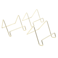 Miniatyrbillede 3 af 8: 3 stk. trådstativ i guld - simpelt, stilfuldt geometrisk design - rustfrit trådstativ til tallerkener
