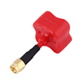 Miniatyrbilde 7 av 8: 5.8G 2dBi LHCP Quadcopter FPV Mushroom 50mm Antenne SMA/RP-SMA for RC Drone (Rød)