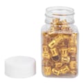 Miniatyrbillede 6 af 8: 100 stk. Hårdreadlocks Perler Modetrend Hollow Modstand Oxidation Tilstrækkelig mængde Hårfletningsrør til HomeGold