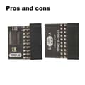 TPM 2.0 Security Module for Gigabyte Motherboard 20-1 Pin Encryption Memory Card Enhanced Data Protection Svart