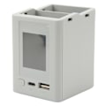 Miniatyrbild 3 av 8: 2-vägs laddningshubb PD snabbladdning färgskärm USB LCD batteriladdare för DJI Mini 3 drönare grå