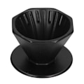 Miniatyrbillede 3 af 8: Kaffe Dryp Keramisk Praktisk Pålidelig Utsøgt Bærbar Størrelse Simpel Design Hæld Over Kaffe Dryp Sort