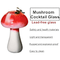 Miniatyrbilde 3 av 5: Soppglass Kreativt Sopp Cocktailglass Klar Soppformet Drikkekopp RTF ZD OP 1 STK